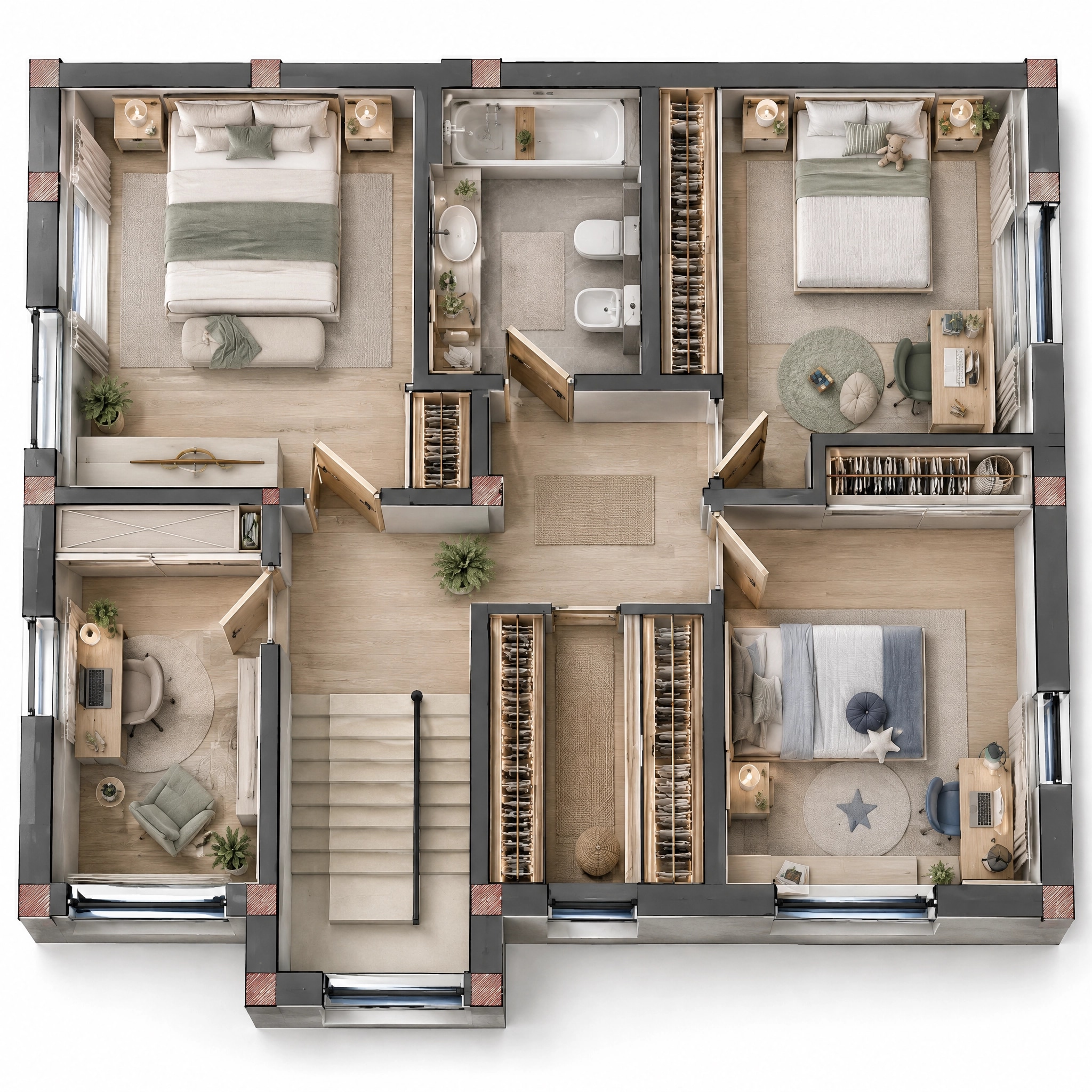 Interior design in Contemporary style — Living Room by GenRoom AI