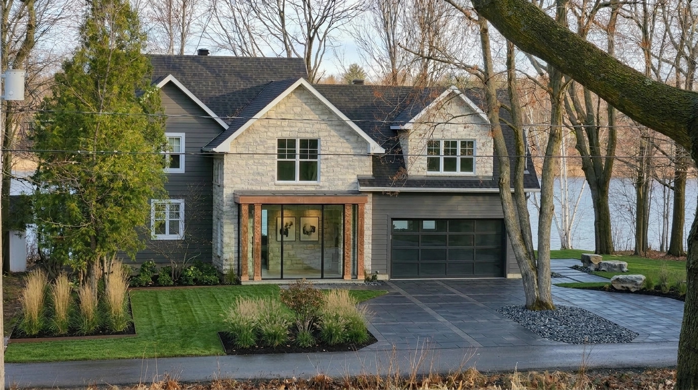 Landscape desain di Scandinavian Garden gaya — Halaman oleh GenRoom AI