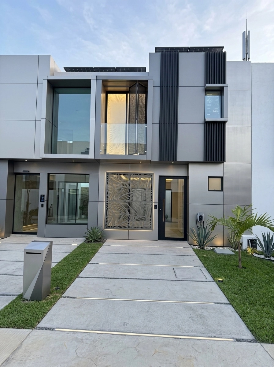 Facade design in Hi-Tech Facade style — Facade by GenRoom AI