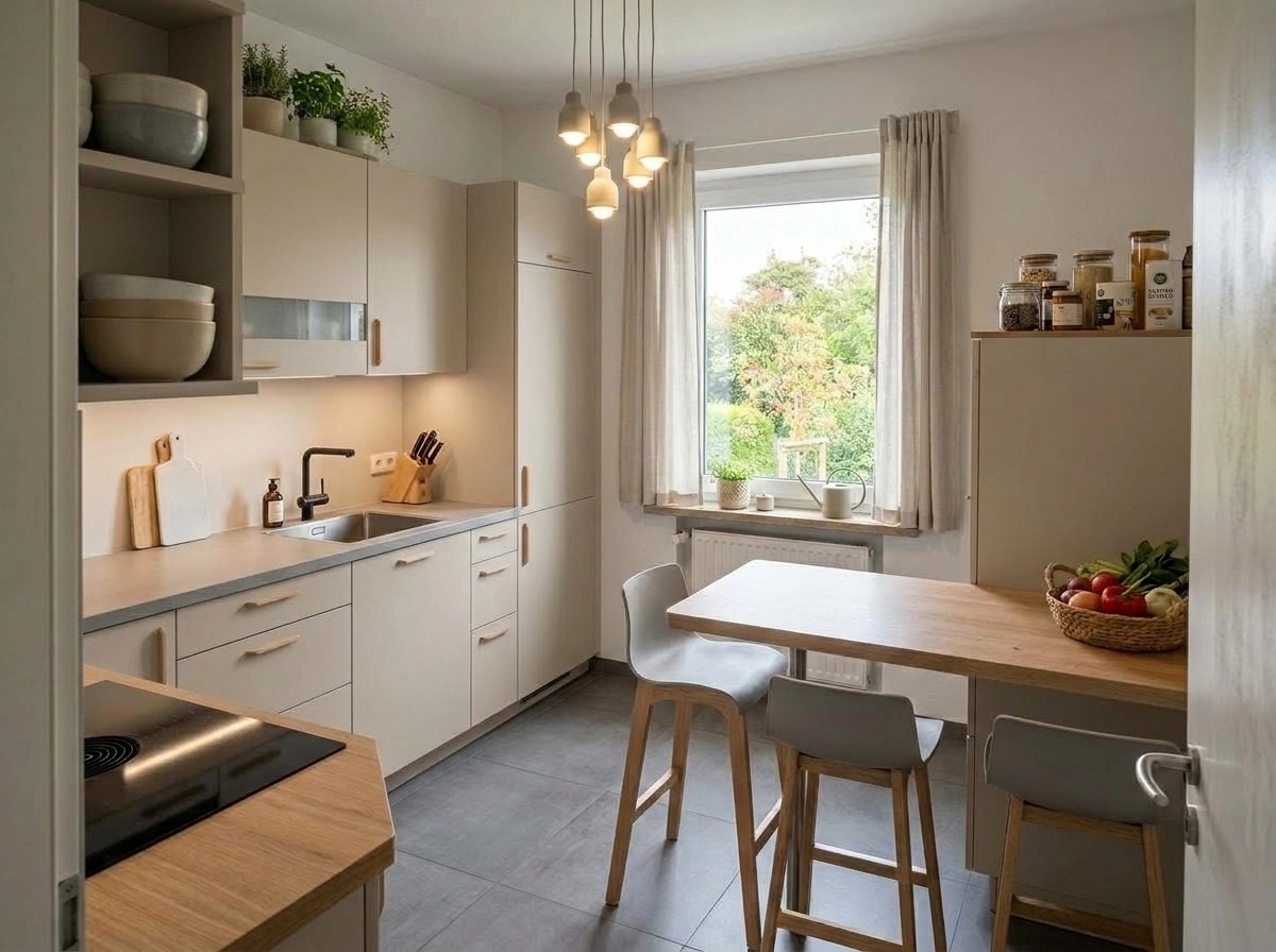 Interior design in Scandinavian style — Kitchen by GenRoom AI
