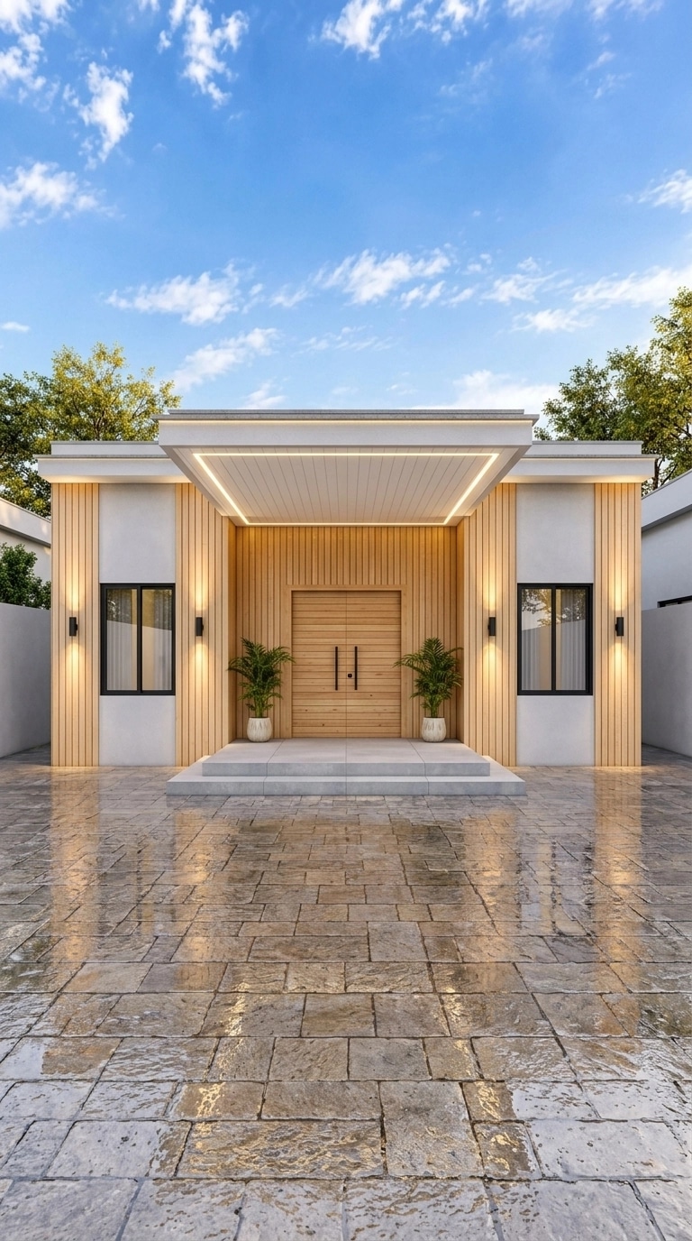 Facade design in Scandinavian Facade style — photo by GenRoom AI