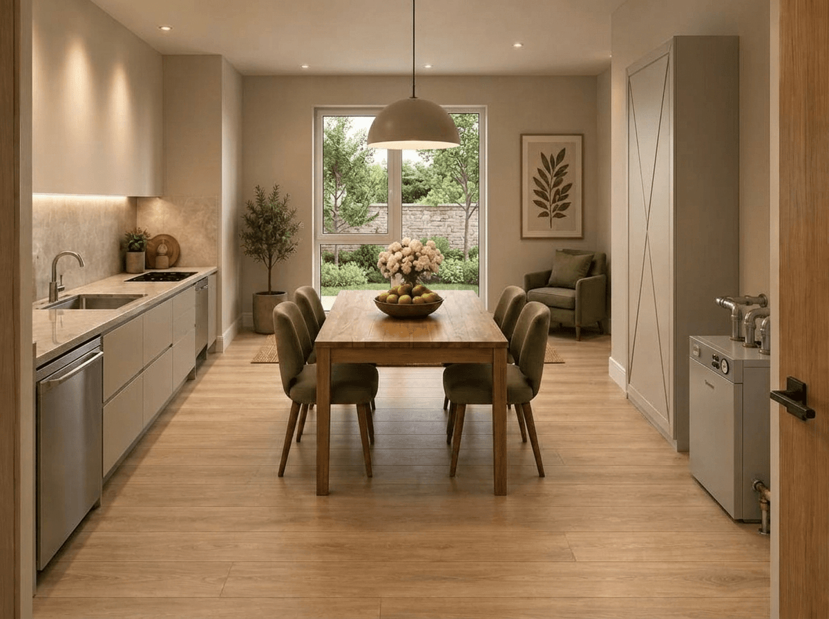 Kitchen interior in Contemporary style — photo by GenRoom AI
