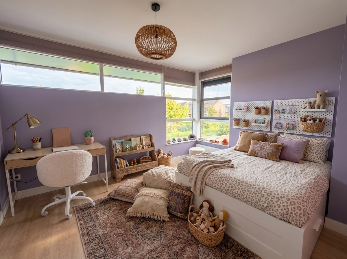 Bohemian Chambre d'Enfant design — interior photo by GenRoom AI