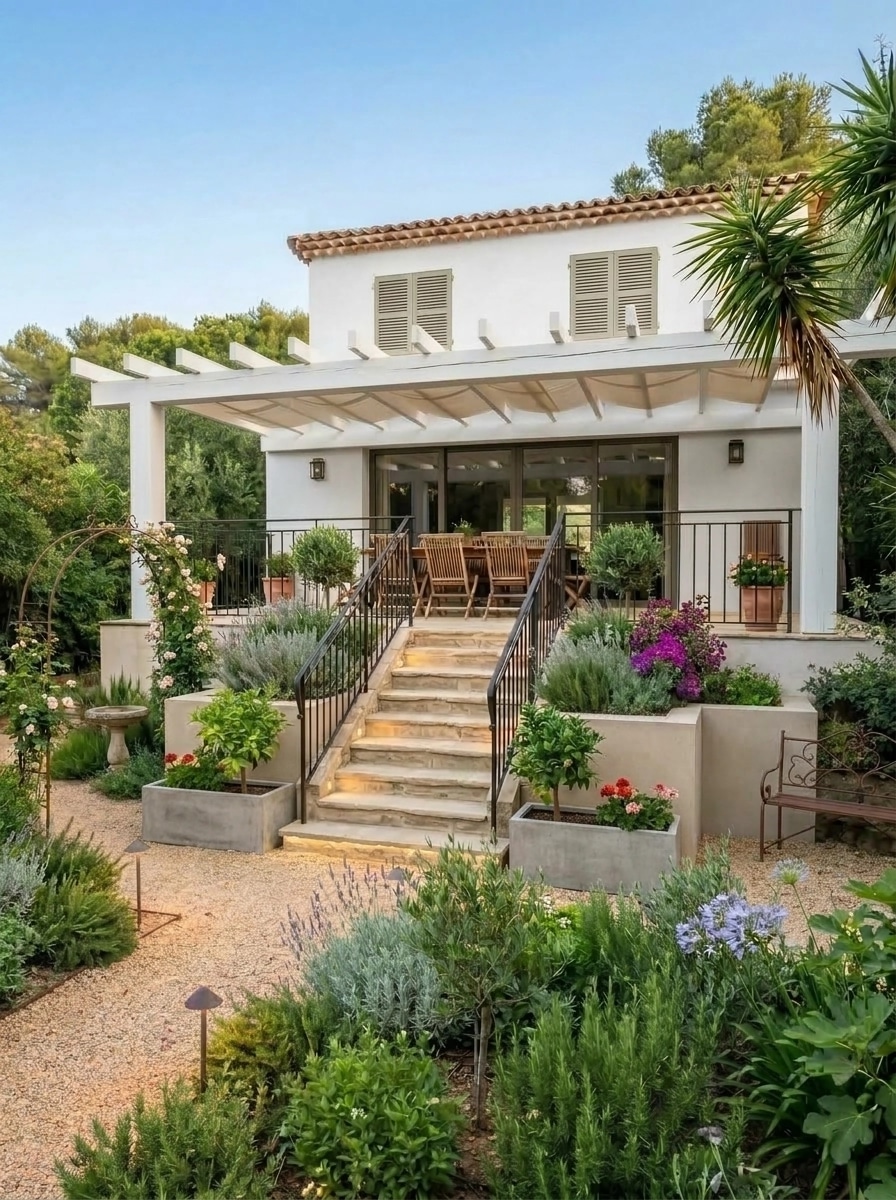 Design paisagístico em estilo Provence Garden — Jardim por GenRoom AI