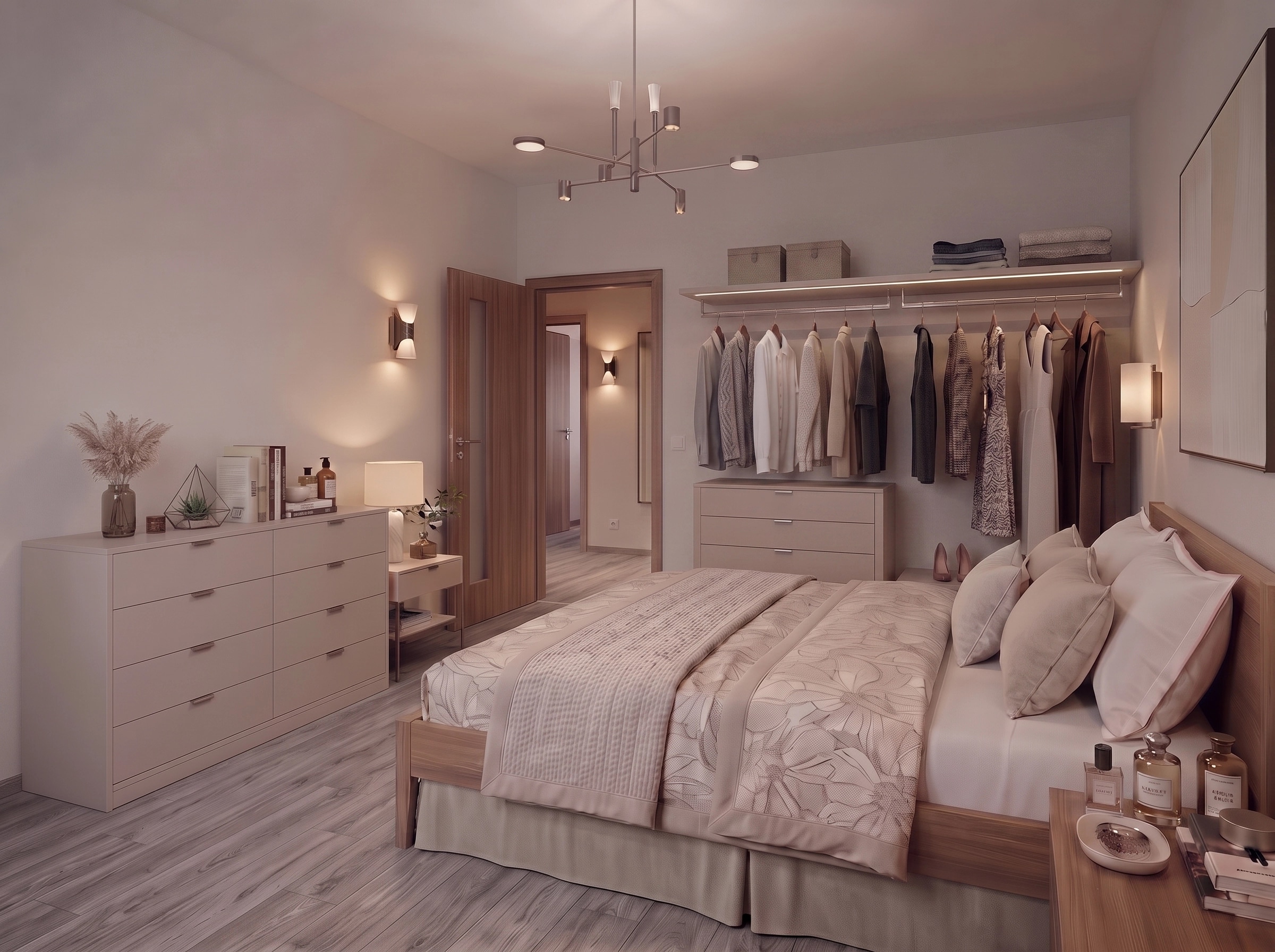 Interior design in Contemporary style — Bedroom by GenRoom AI