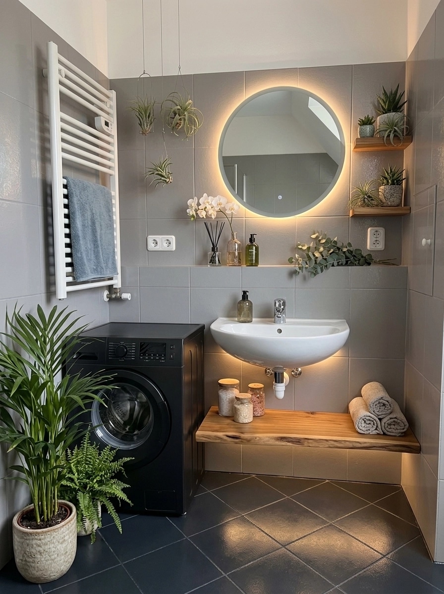Interior design in Biophilic style — Bathroom by GenRoom AI