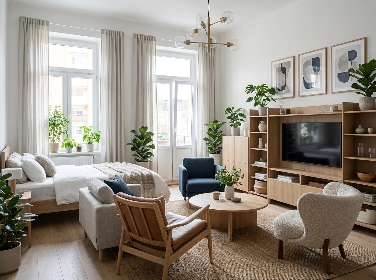 Scandinavian Living Room design — interior photo by GenRoom AI