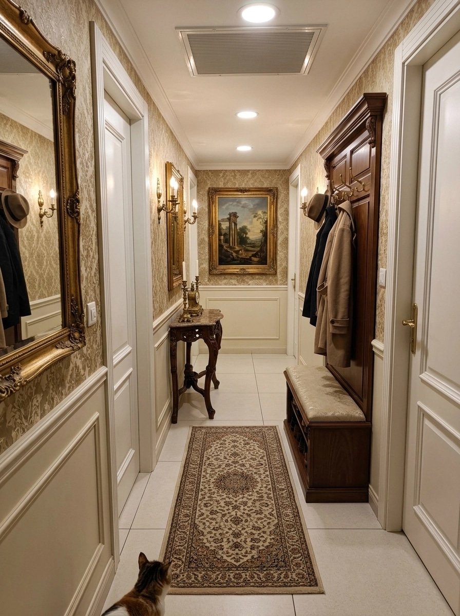 Hallway interior in Classic style — photo by GenRoom AI