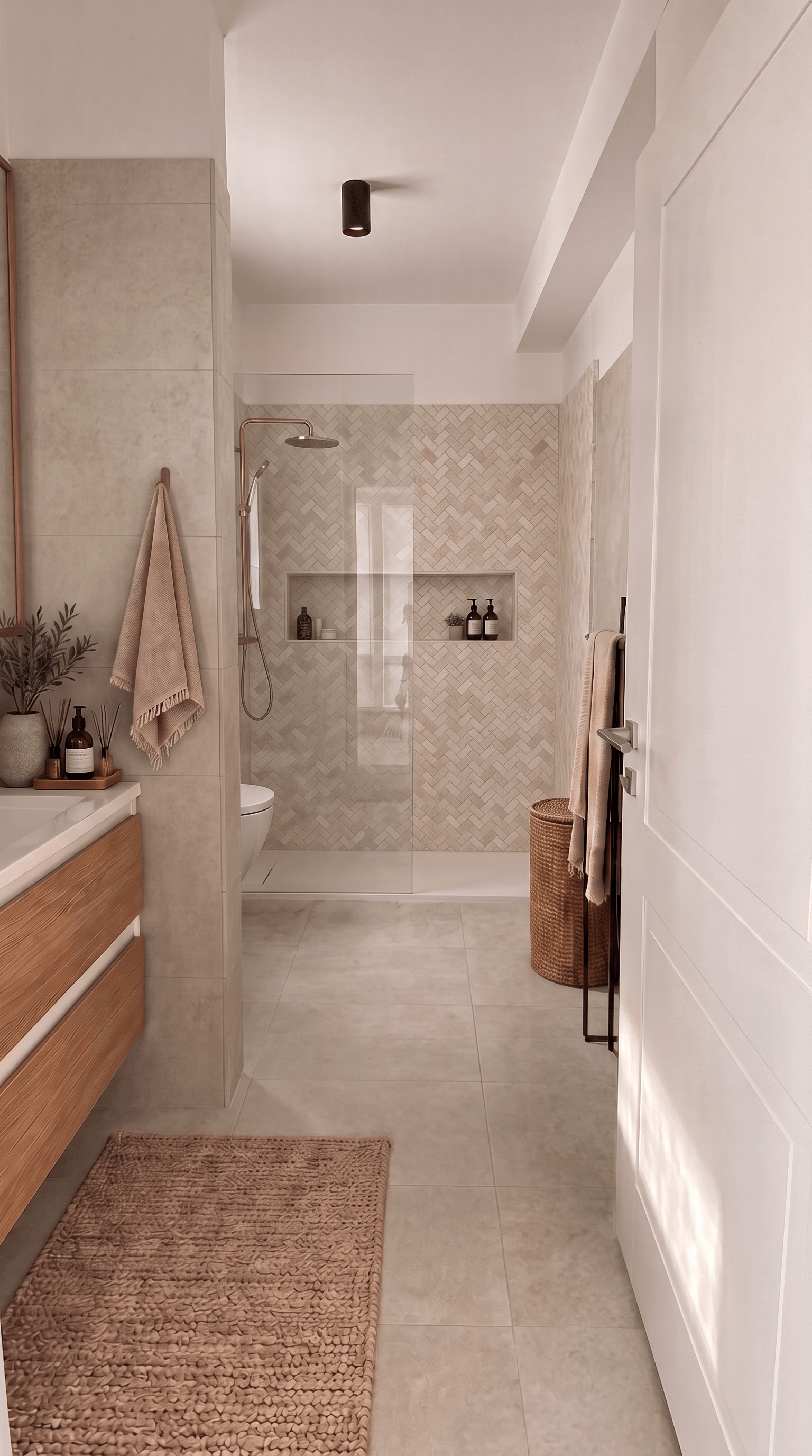 Contemporary Bathroom design — interior photo by GenRoom AI