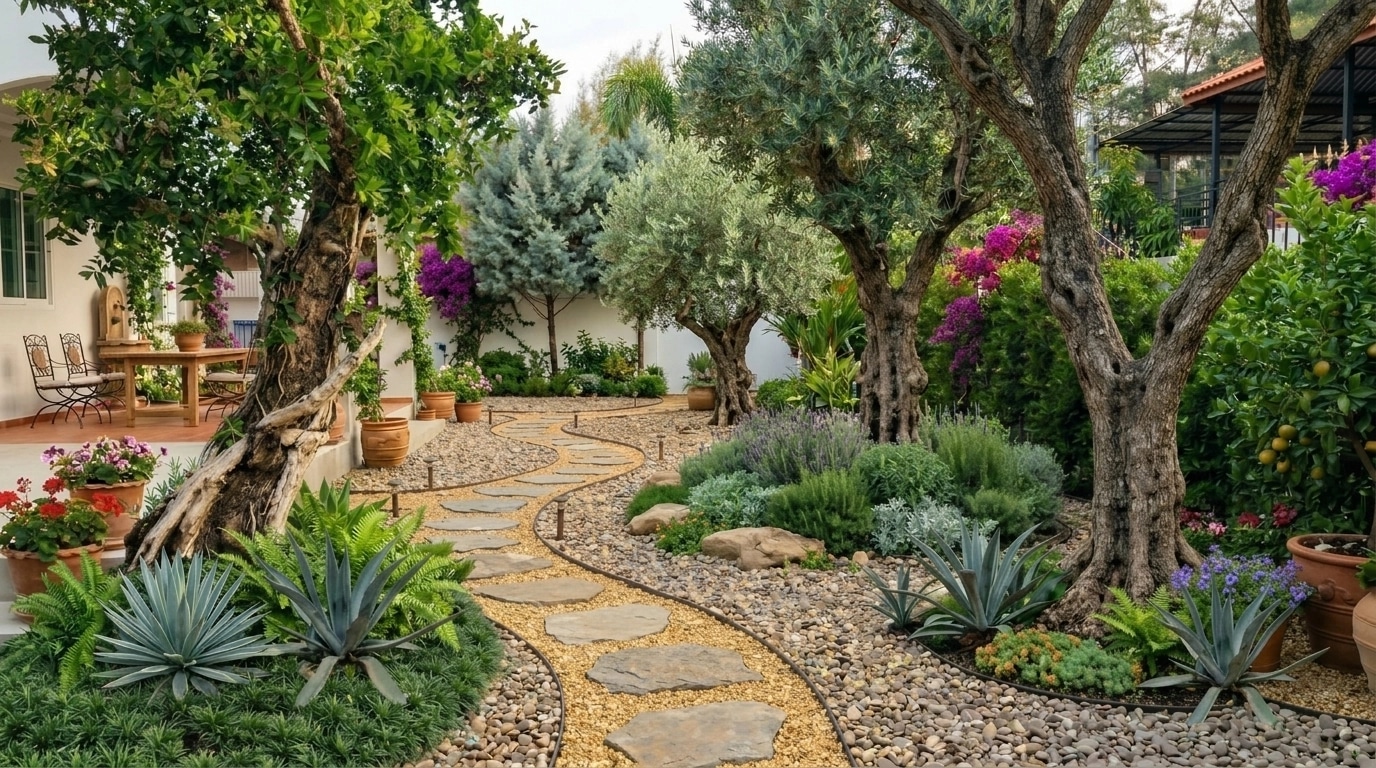 Mediterranean Yard Yard design — yard photo by GenRoom AI