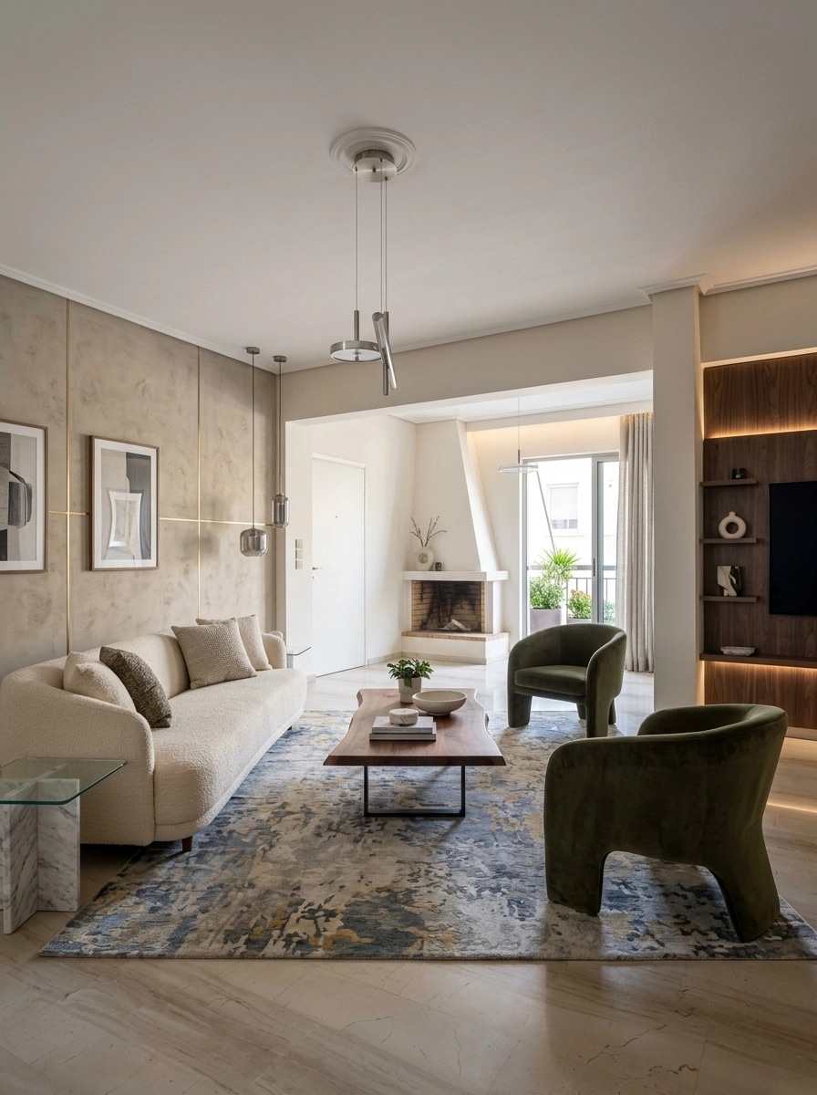 Interior design in Contemporary style — Living Room by GenRoom AI