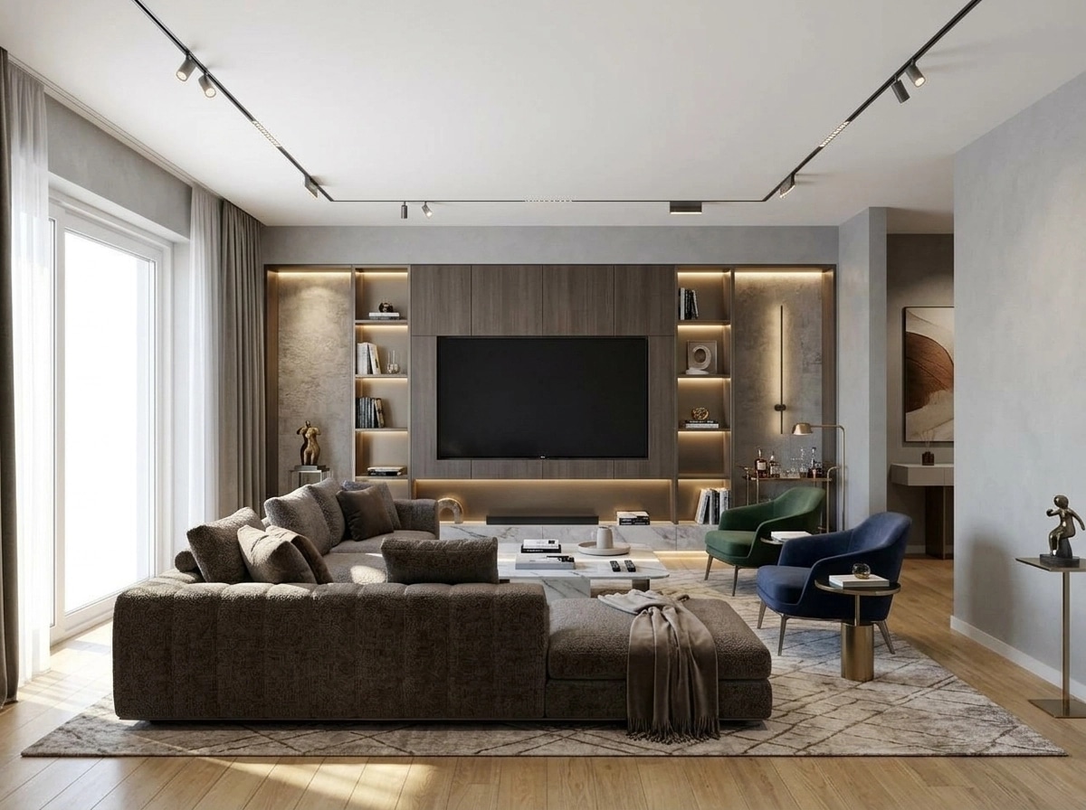 Interior design in Contemporary style — Living Room by GenRoom AI