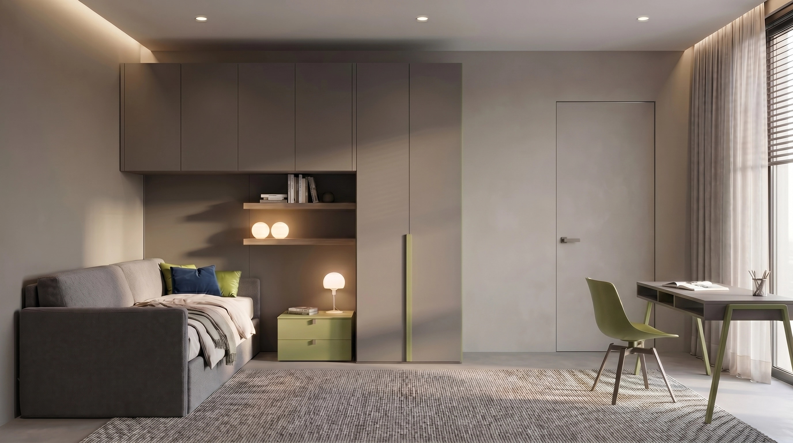 Contemporary Kids Room design — interior photo by GenRoom AI