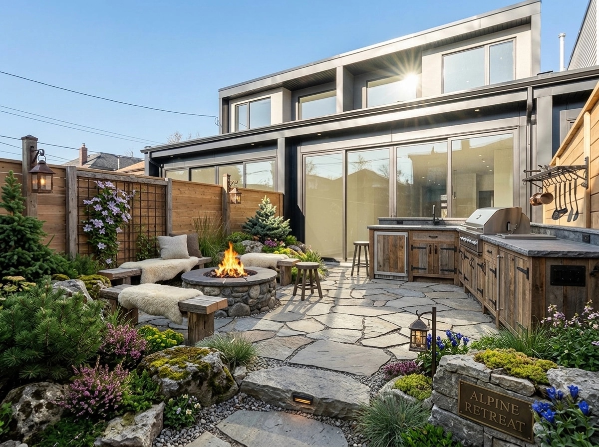 Landscape design in Alpine Garden style — Yard by GenRoom AI