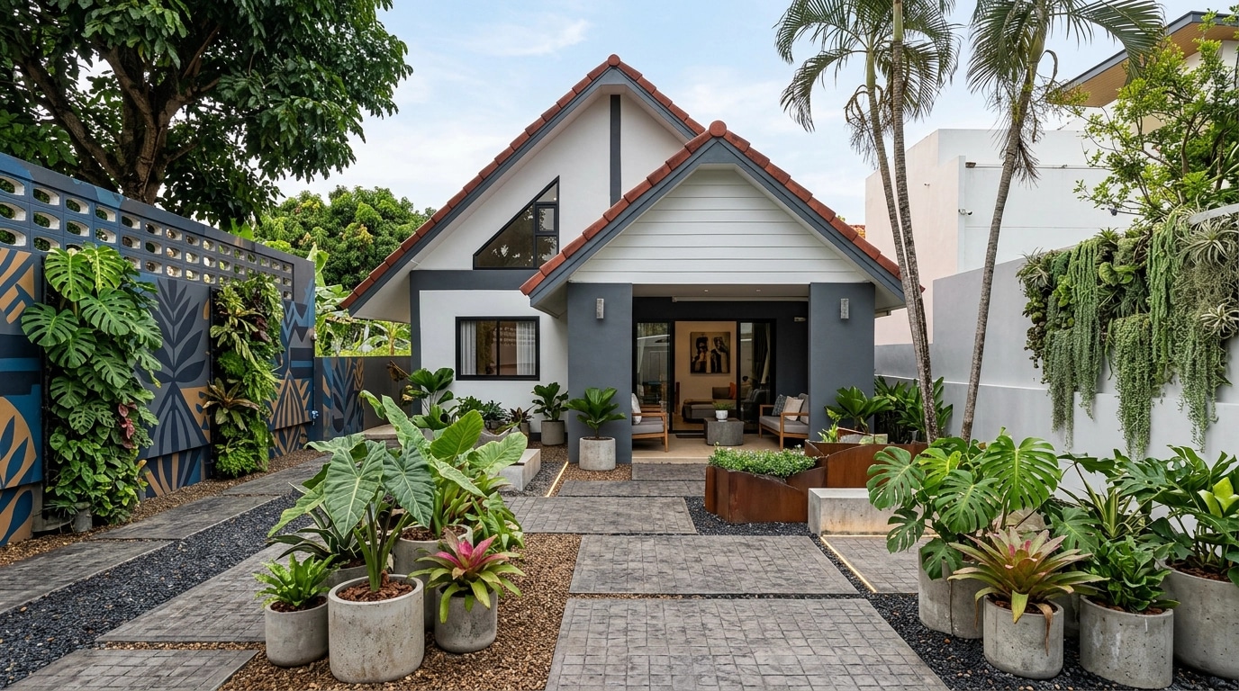 Landscape design in Contemporary Yard style — Yard by GenRoom AI