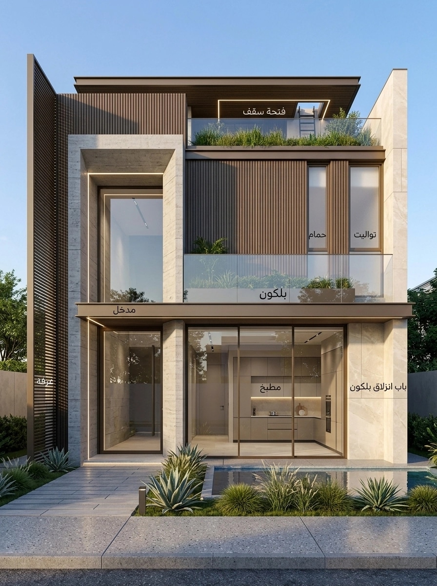Contemporary Facade Facade design — facade photo by GenRoom AI