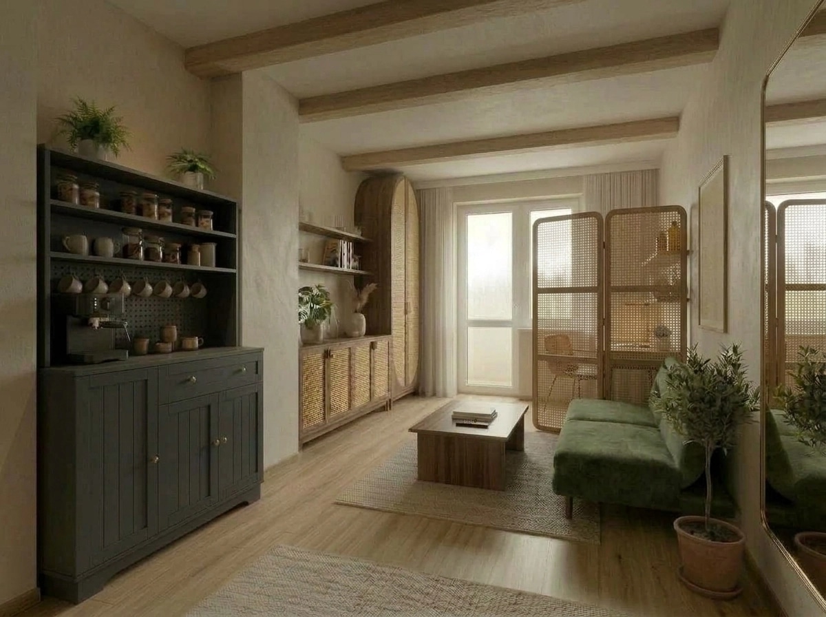 Minimalism Living Room design — interior photo by GenRoom AI