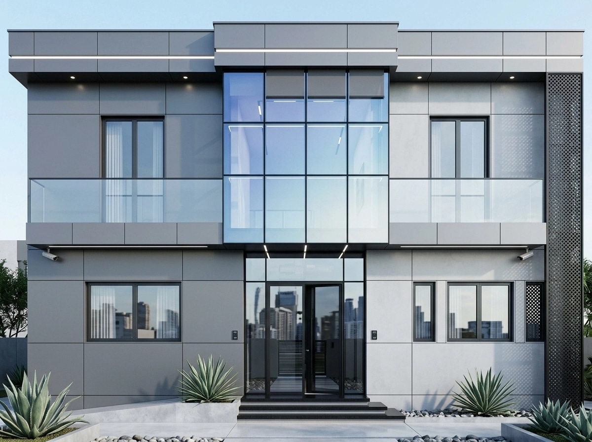 Facade design in Hi-Tech Facade style — Facade by GenRoom AI