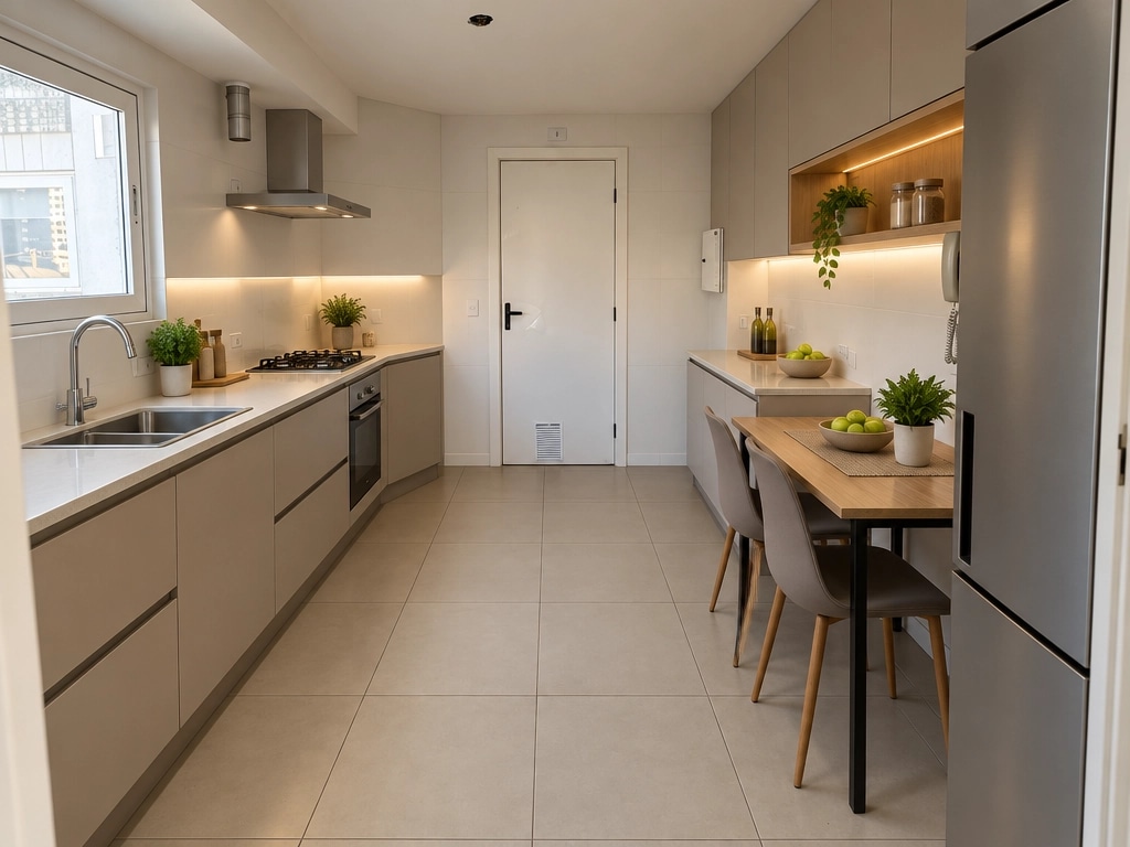 Kitchen interior in Contemporary style — photo by GenRoom AI