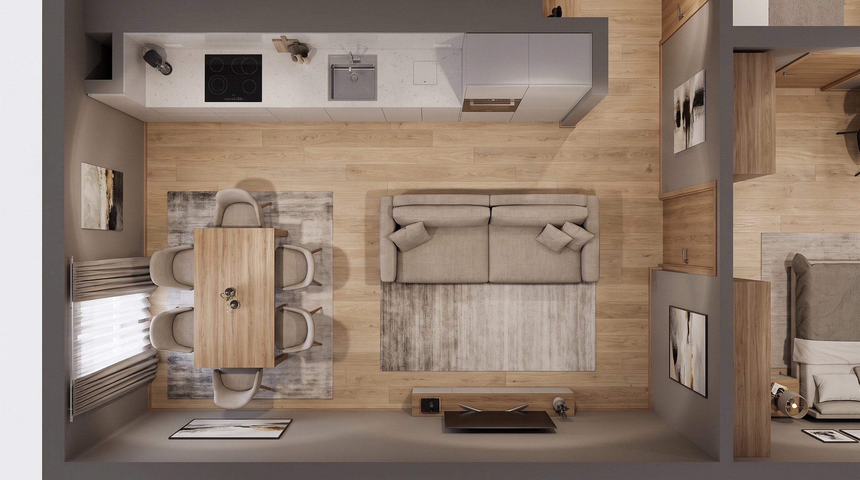 Interior design in Contemporary style — Living Room by GenRoom AI