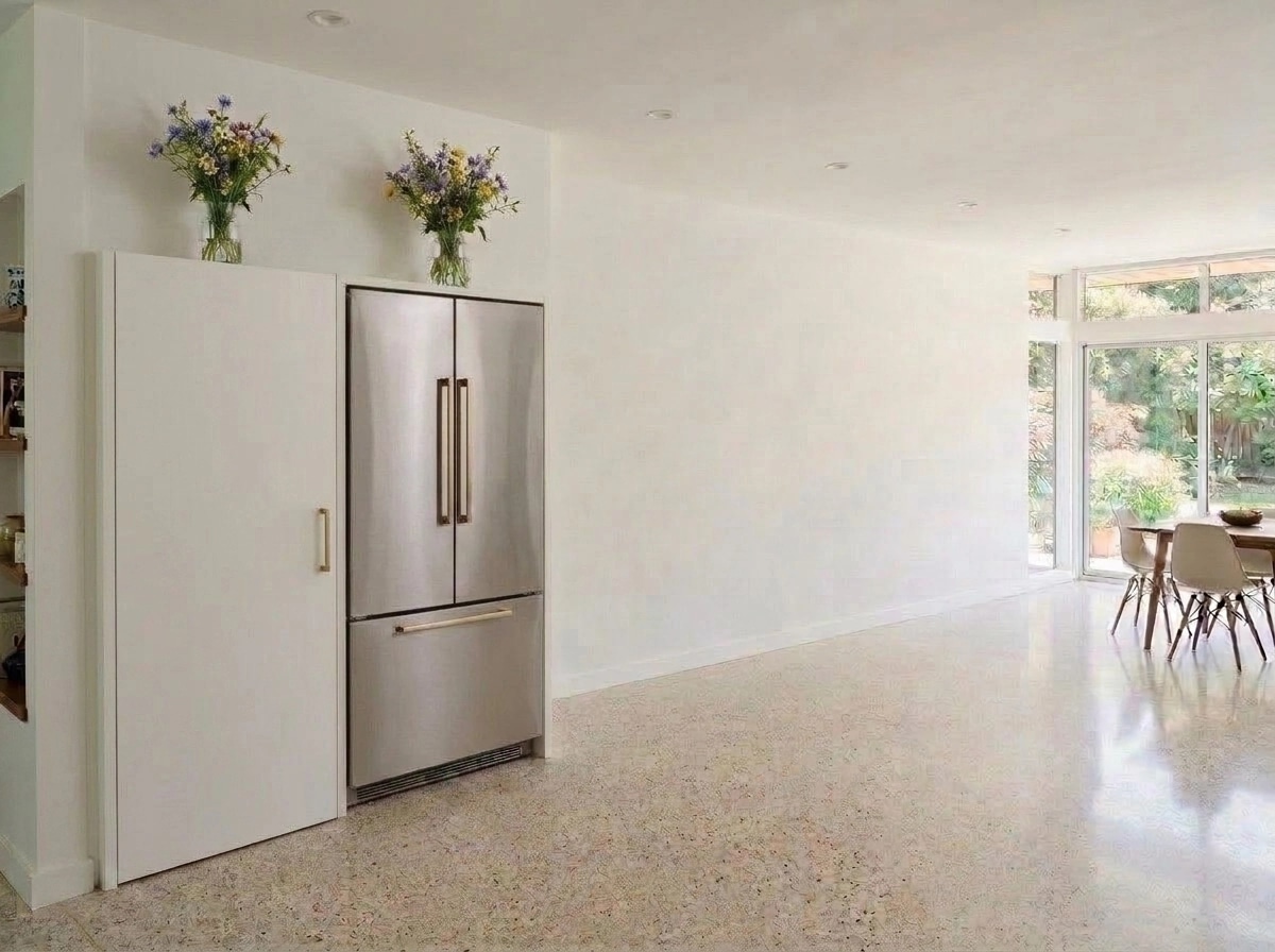 Interior design in Mid-Century Modern style — Kitchen by GenRoom AI