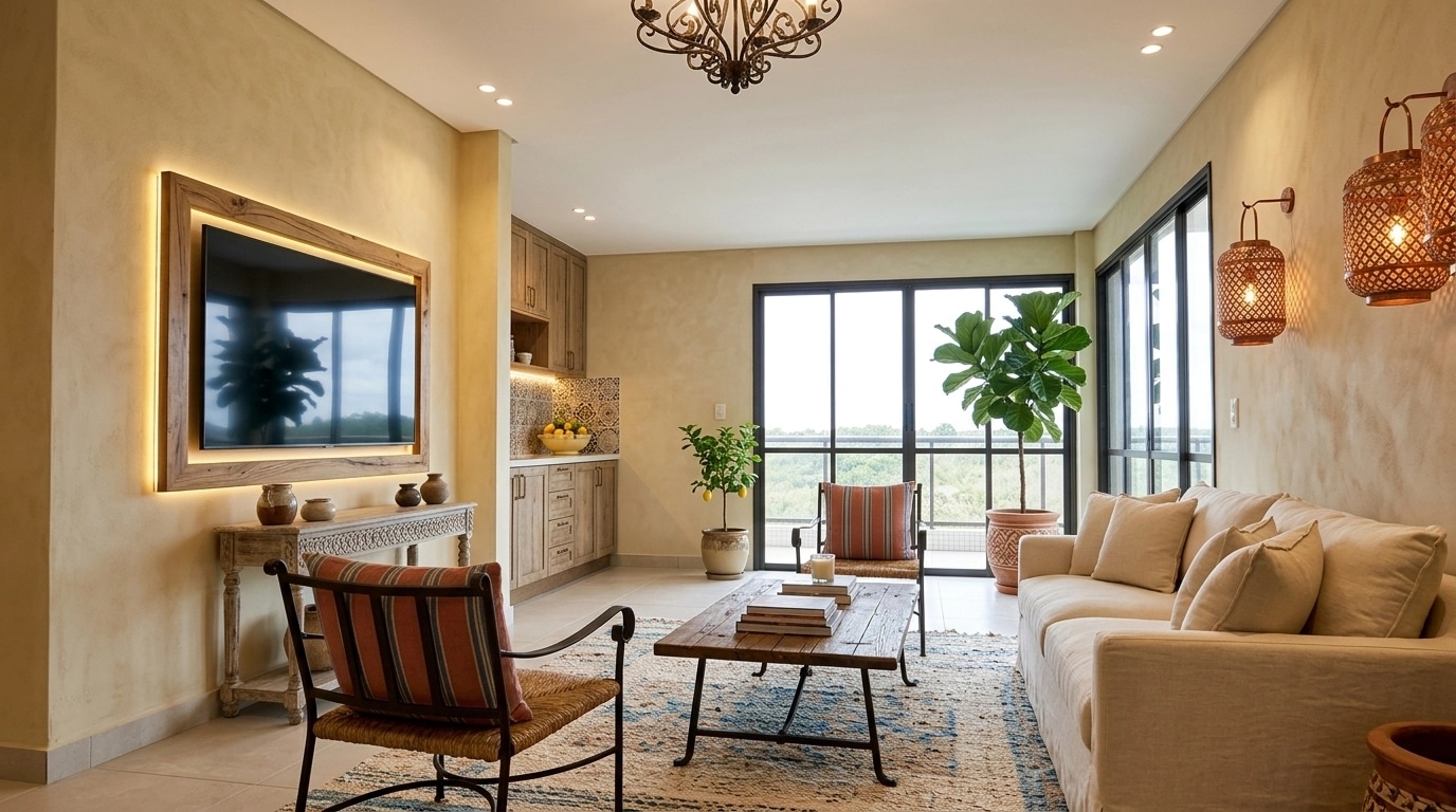 Interior design in Mediterranean style — Living Room by GenRoom AI