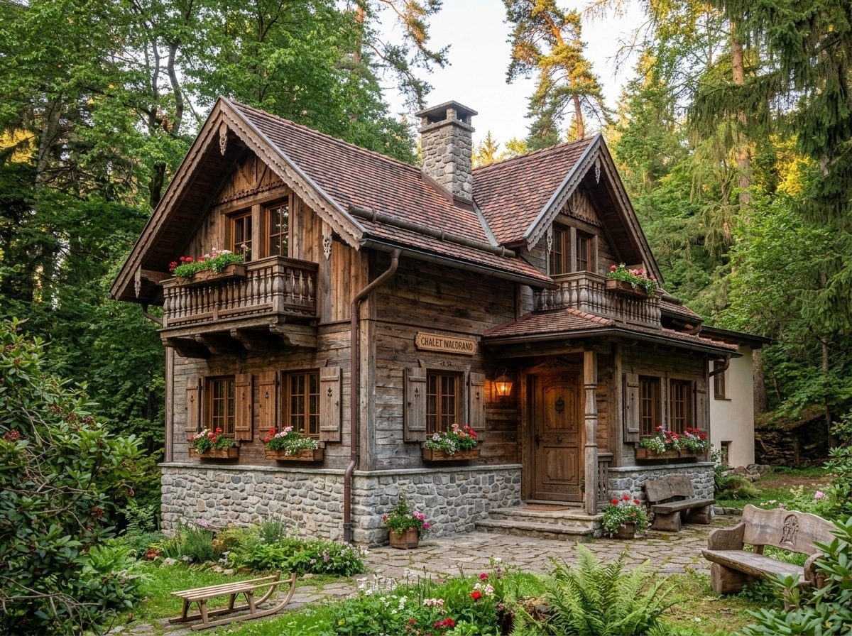 Facade design in Chalet Facade style — photo by GenRoom AI
