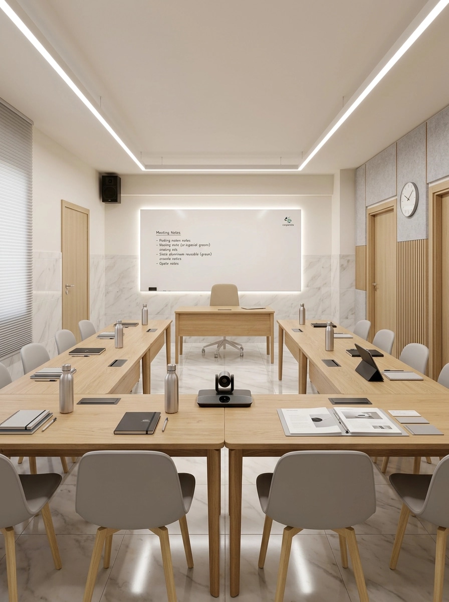 Interior design in Scandinavian style — meeting_room by GenRoom AI