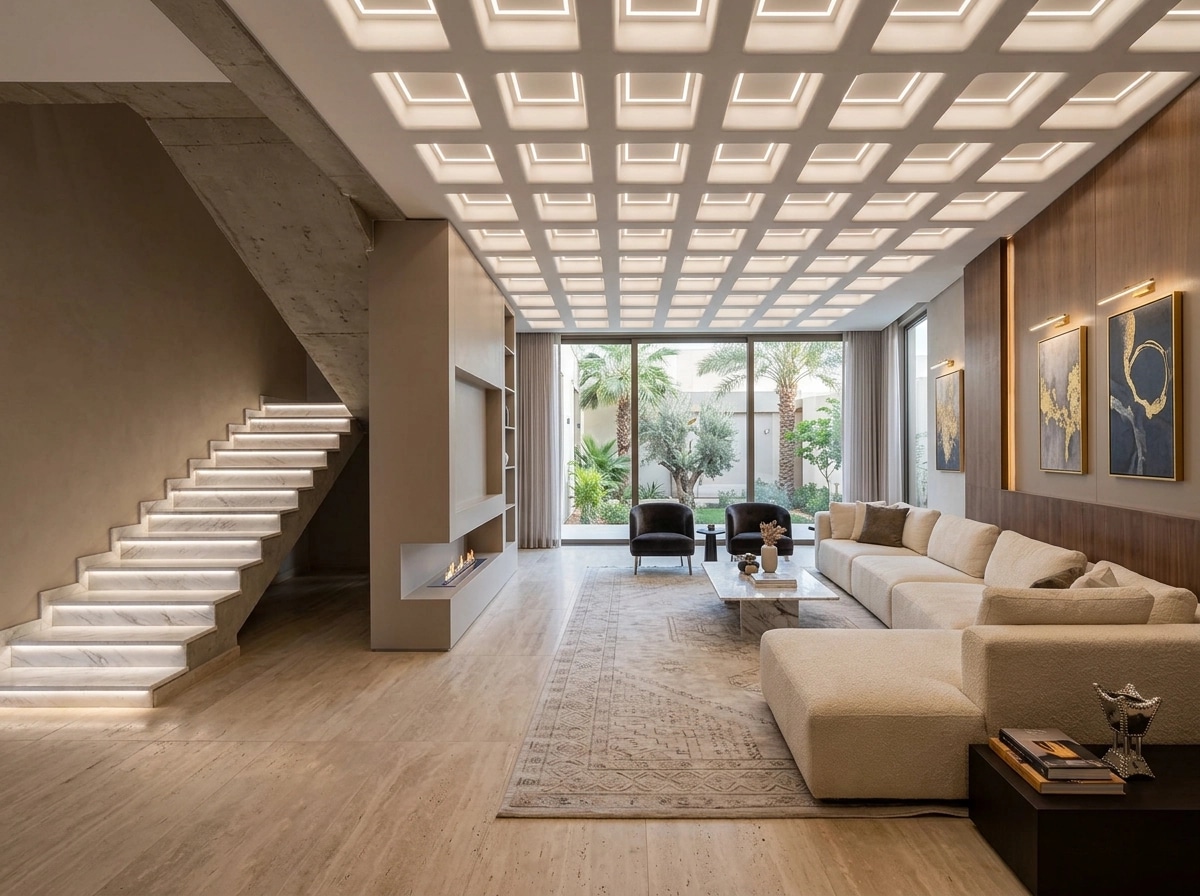 Interior design in Coastal / Hamptons style — Living Room by GenRoom AI