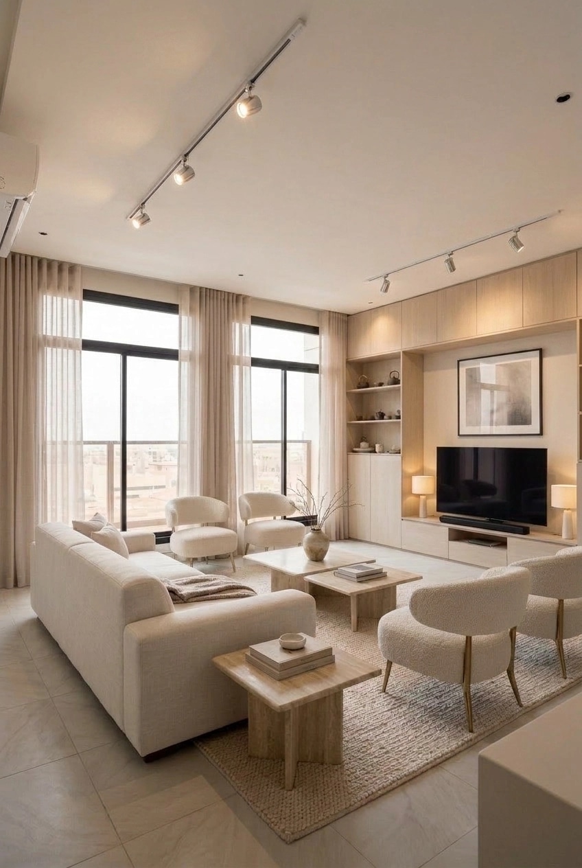Minimalism Living Room design — interior photo by GenRoom AI