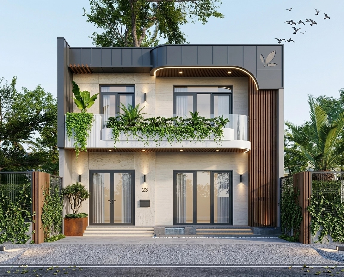 Facade design in Contemporary Facade style — Facade by GenRoom AI