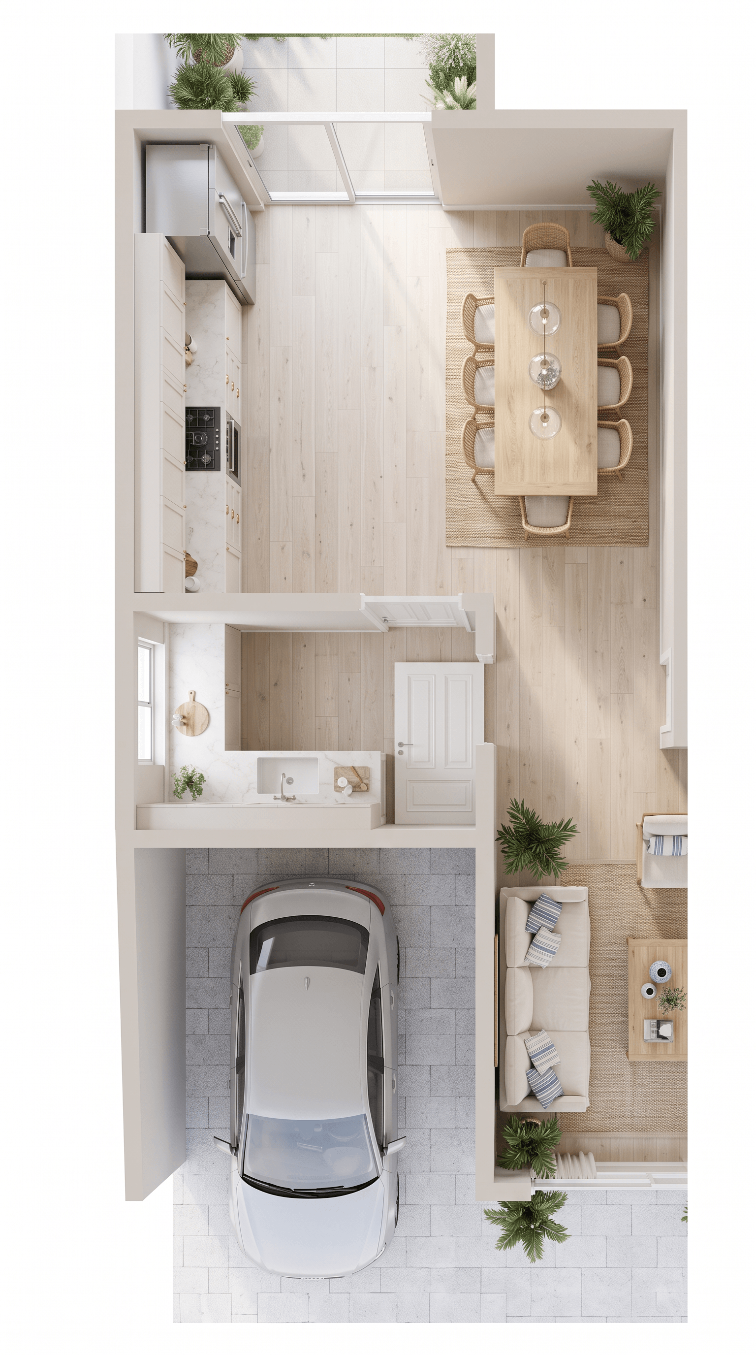 Design interior în stil Coastal / Hamptons — Living de GenRoom AI
