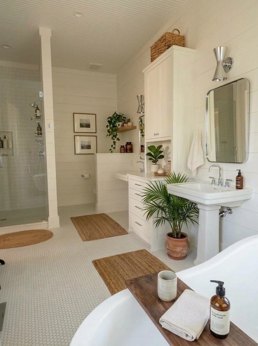 Scandinavian Bathroom design — interior photo by GenRoom AI