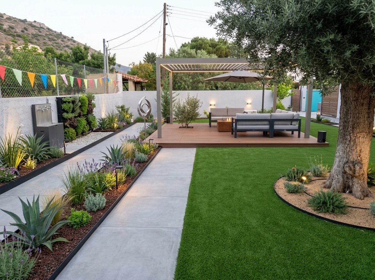 Landscape design in Contemporary Yard style — Yard by GenRoom AI