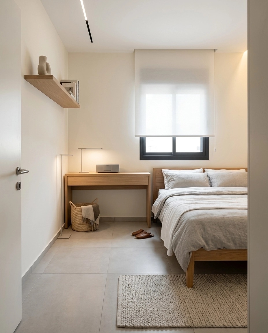 Minimalism Bedroom design — interior photo by GenRoom AI