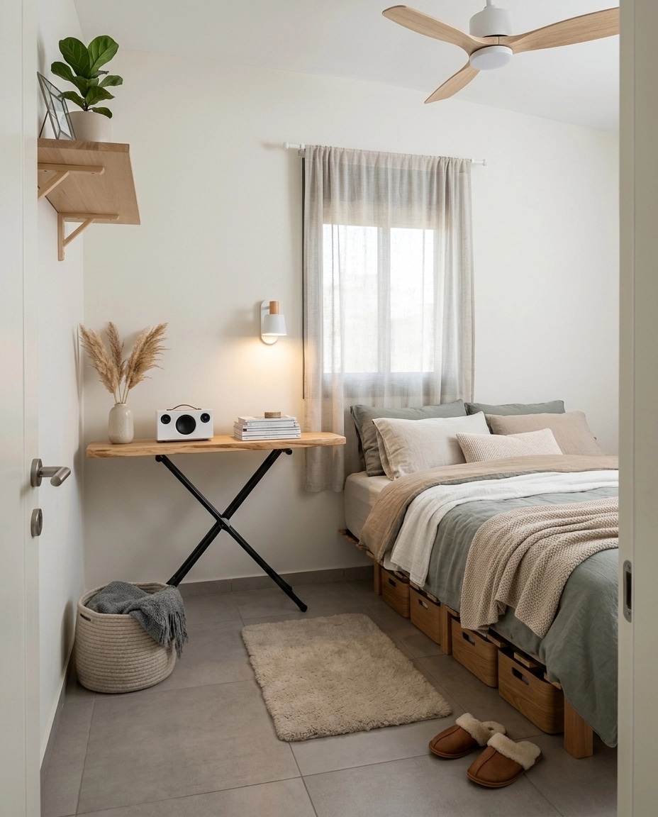 Scandinavian Bedroom design — interior photo by GenRoom AI