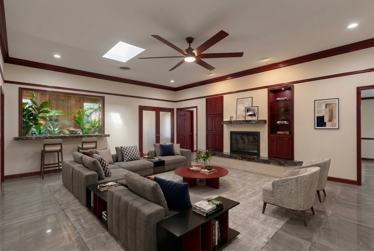Interior design in Contemporary style — Living Room by GenRoom AI