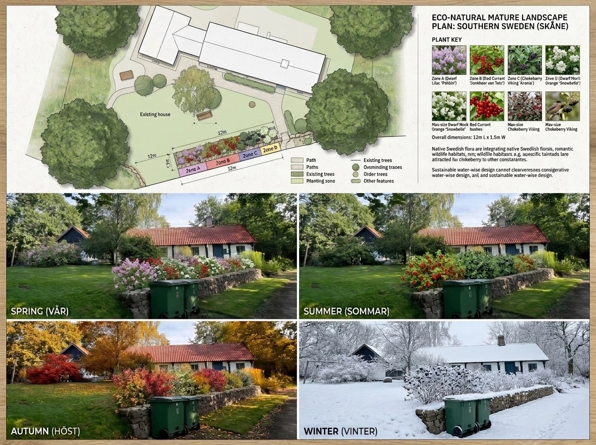 Landscape design in Eco Natural Garden style — Yard by GenRoom AI