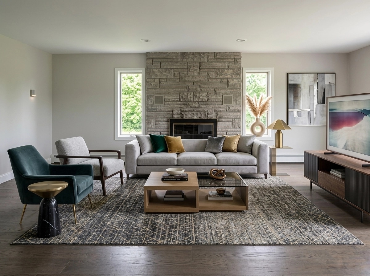 Interior design in Contemporary style — Living Room by GenRoom AI
