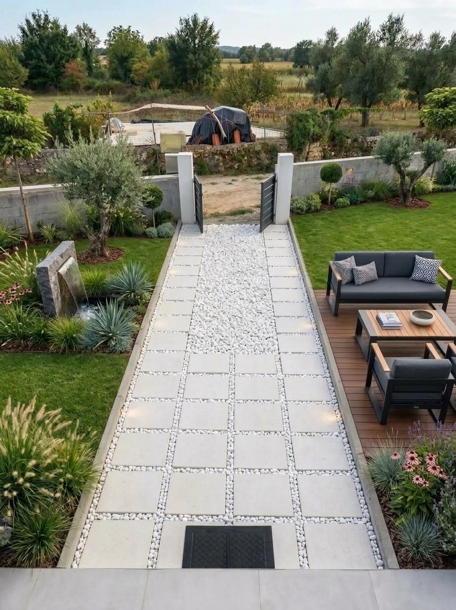 Landscape design in Contemporary Yard style — Yard by GenRoom AI