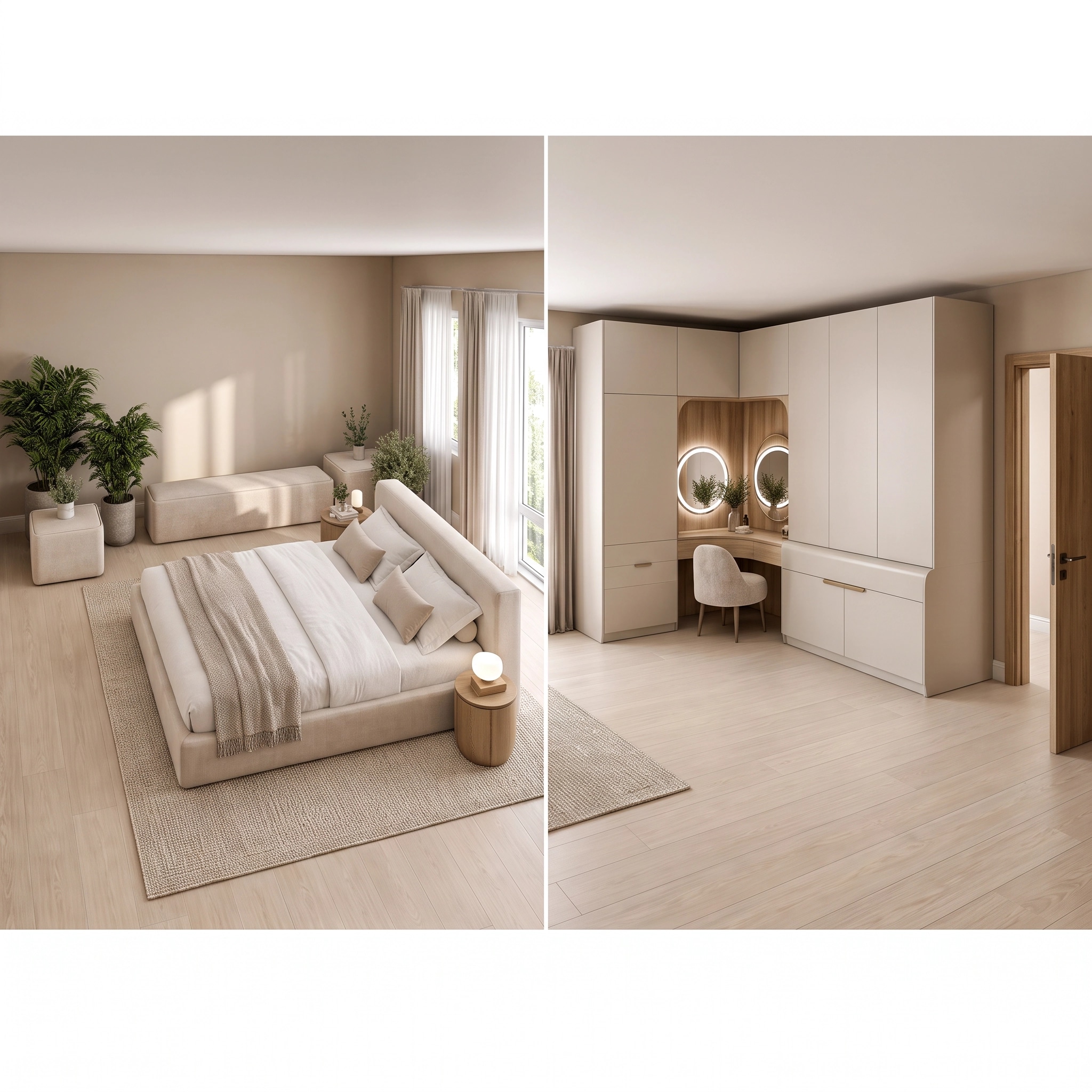 Interior design in Minimalism style — Living Room by GenRoom AI