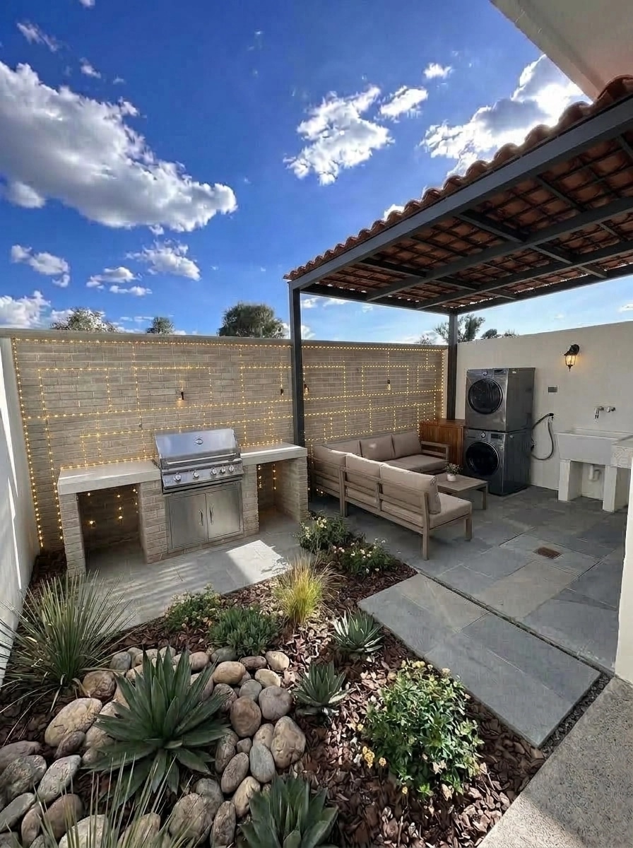 Yard design in no_style style — photo by GenRoom AI