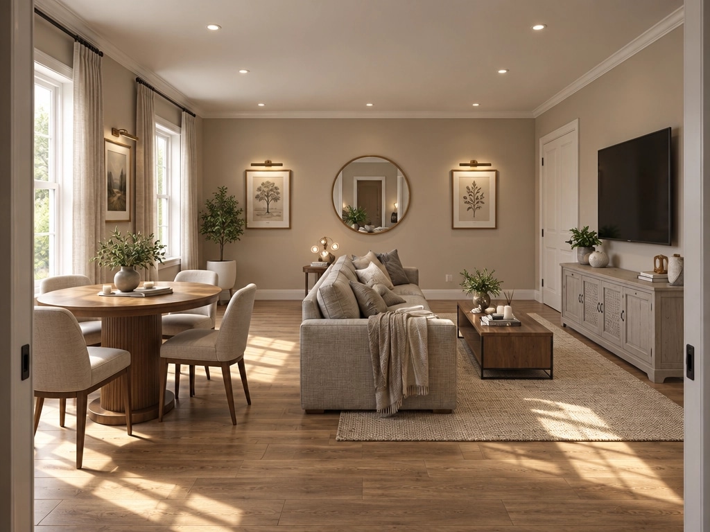 Interior design in Transitional style — Living Room by GenRoom AI