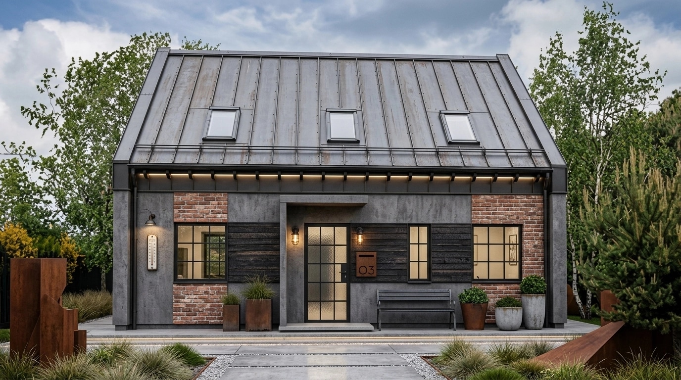 Facade design in Loft Facade style — Facade by GenRoom AI