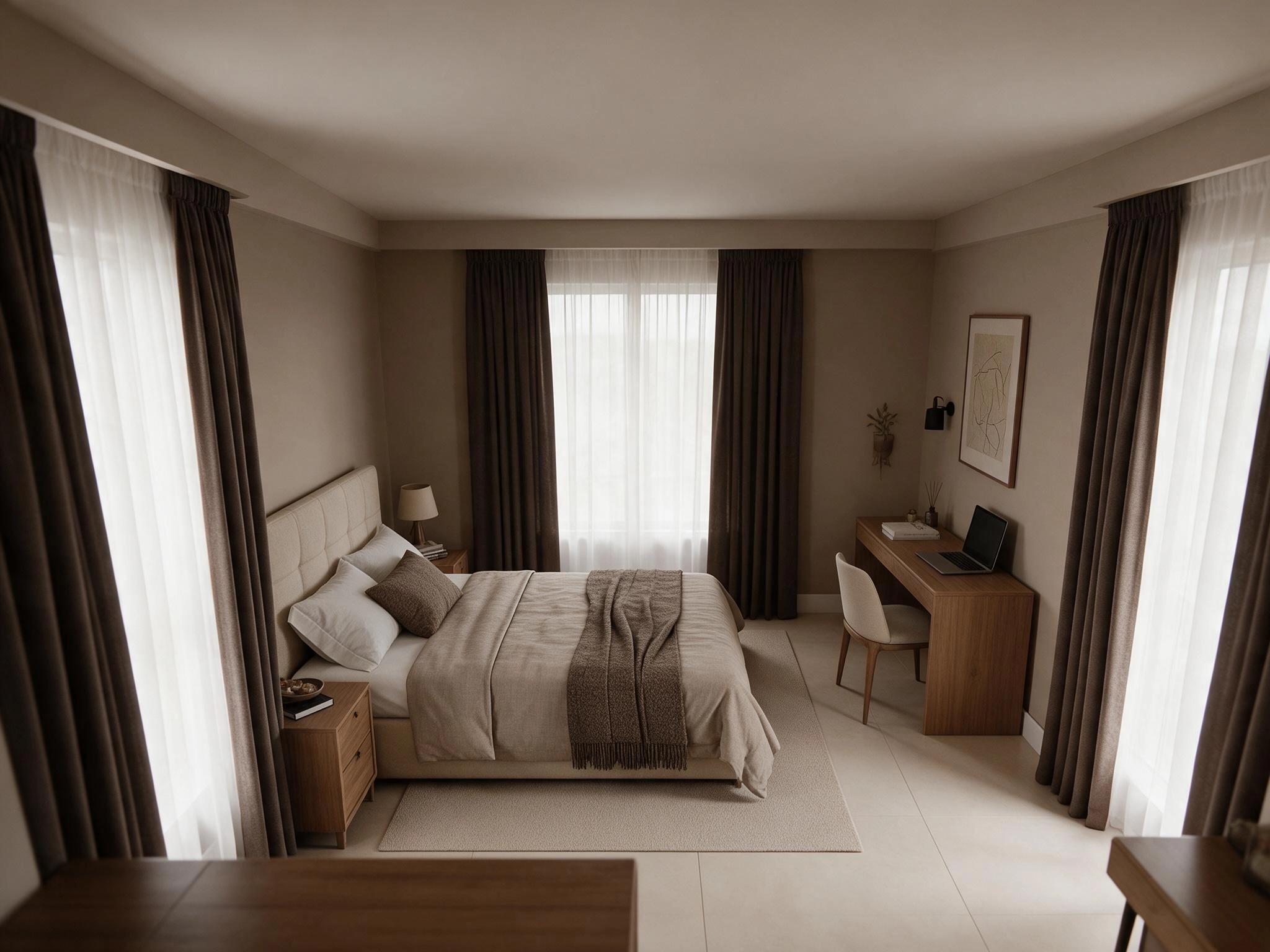 Contemporary Bedroom design — interior photo by GenRoom AI
