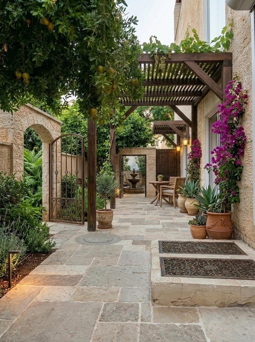 Landscape design in Scandinavian Garden style — Yard by GenRoom AI