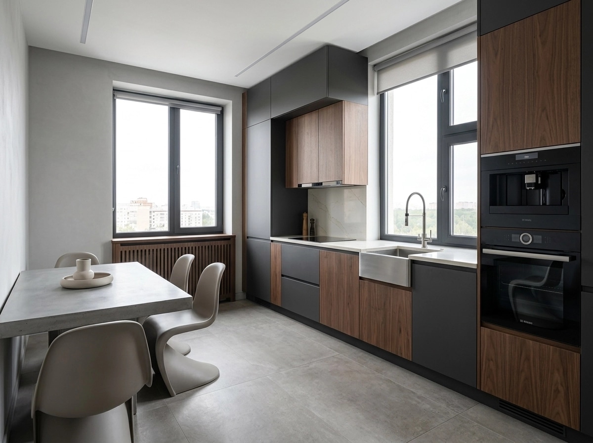 Interior design in Contemporary style — Kitchen by GenRoom AI