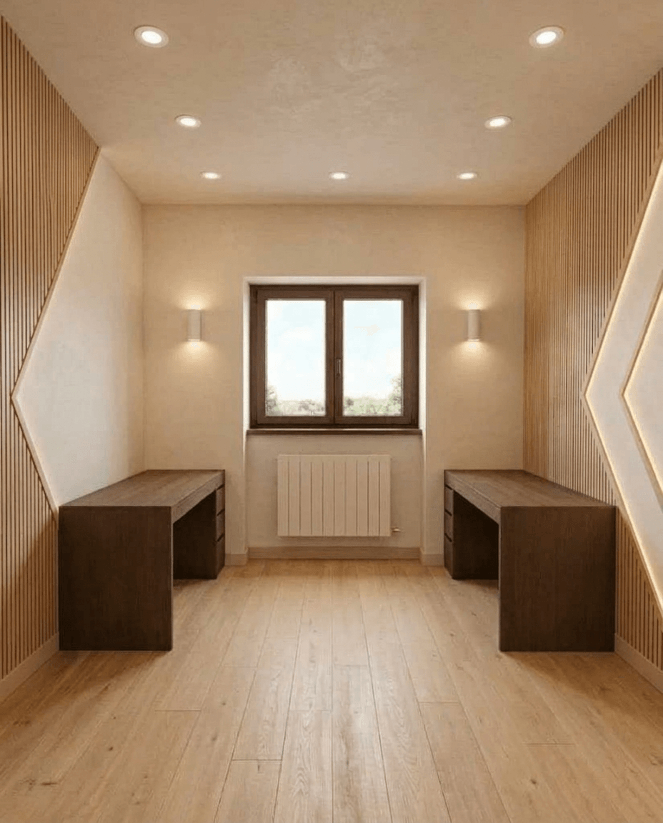 Interior design in Scandinavian style — home_office by GenRoom AI