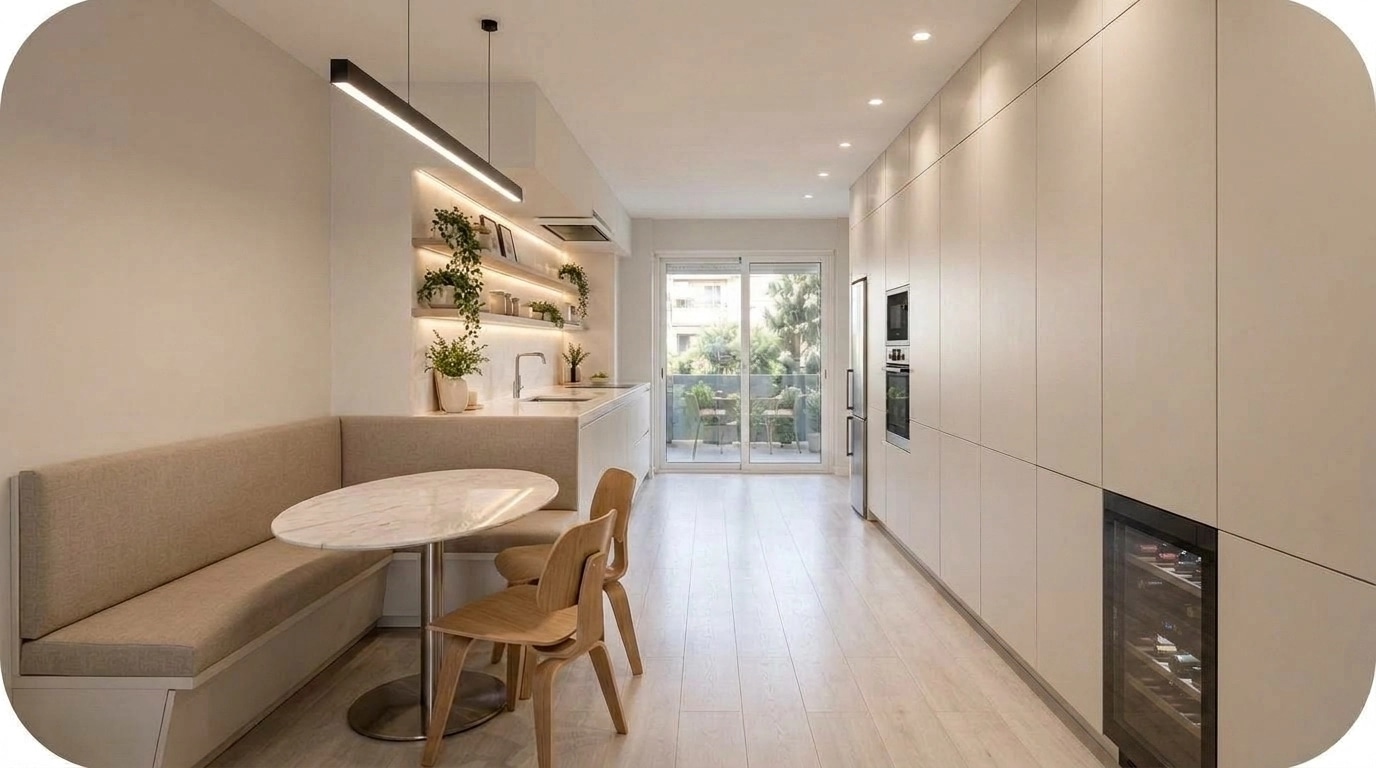 Minimalism Cucina design — interior photo by GenRoom AI