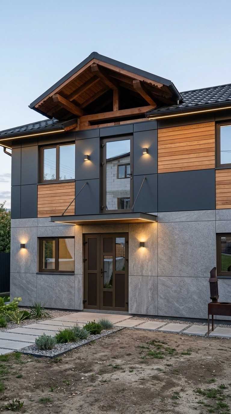 Contemporary Facade Facade design — facade photo by GenRoom AI